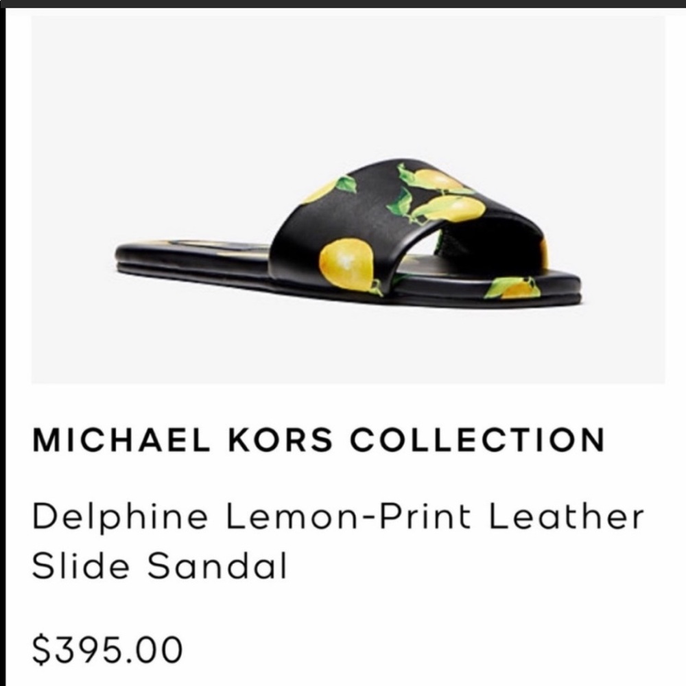 Michael Kors Collection lemon sandals size 8 brand new